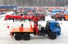 Бурильно-крановая машина столбовоз Камаз с КМУ и буром