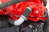 Приемный лючок с обогревом сливного крана выхлопными газами