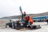 Седельный тягач Камаз с краном-манипулятором