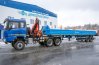 Седельный тягач УСТ 5453 с КМУ ИМ-180 SHACMAN SX32586V385 (6х6) + Полуприцеп бортовой ППБ 20Б-21-12К 