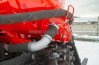 Приемный лючок с обогревом сливного крана выхлопными газами