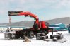 Седельный тягач IVECO-AMT с краном-манипулятором