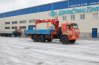 Бортовой лесовоз со съемным лесовозным коником и КМУ KS-1256G-II