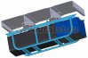 Корзина с топливным баком 500 л + ящик ЗИП