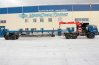 Седельный тягач Камаз с КМУ и полуприцепом опоровозом Опоровоз ППО 22-23Д