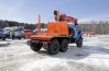 Лесовозный тягач Урал с гидроманипулятором