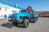 Автомобиль бортовой с КМУ ИТ-150 (тросовый) УСТ 54532Е Урал 4320-60Е5