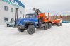 Лесовоз с манипулятором Майман 110S УСТ 54538D  Урал 5557-60Е5 + Роспуск лесовозный ПРЛ 21-2-ТБ УСТ 94652 тел. дышло
