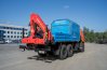 Автофургон с грузовой платформой и КМУ ИМ-150N на шасси Камаз 43118 сп.м. 