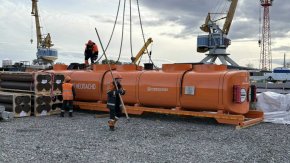 Контейнер-цистерна КЦ-37-3 в работе