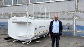Навеска АЦПТ-8-2НО Камаз 43118-50 насос в работе