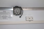 Двойная розетка 220V и фонарь освещения