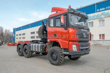 Седельный тягач SHACMAN 6х6 на односкатной ошиновке 425/85R21