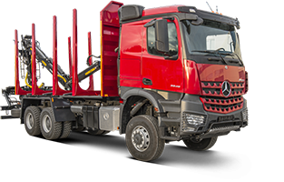 Сортиментовоз с VM10L74  Mercedes-Benz Arocs 3345А (6х6) 