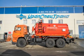 Автоцистерна вакуумная нефтепромысловая АКН-10Т КО УСТ 5453 Камаз 43118, термос, доработка ДОПОГ