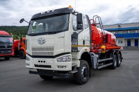 Автоцистерна вакуумная нефтепромысловая АКНС-10 НК FAW 3250 6Х6, ДОПОГ