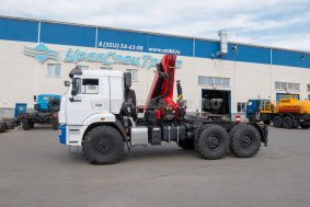 Седельный тягач с КМУ ИМ-320 УСТ 5453 Камаз 43118 сп.м.