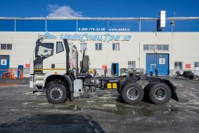 Седельный тягач УСТ 5453 FAW 3250 (6х6), КБ 3675, ССУ 1510 мм