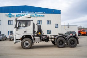 Седельный тягач УСТ 5453 SHACMAN (ШАКМАН) SX42586V385 (6х6), шины 14R20, ССУ 1630 ДОПОГ