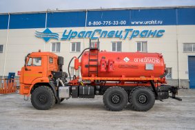 Автоцистерна вакуумная нефтепромысловая АКН-10 КО-505 УСТ 5453 Камаз 43118, доработка под ДОПОГ, УВЭОС, ревизионный люк