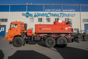 Автотопливозаправщик (насос, счетчик, пистолет) АТЗ-10Б УСТ 5453 Камаз 43118 ДОПОГ, УВЭОС