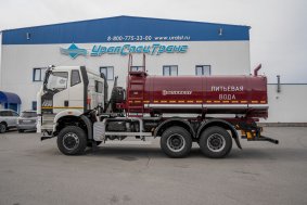 Автоцистерна для питьевой воды АЦПТ-10НО FAW 3250 (6х6) нерж/ЛКП