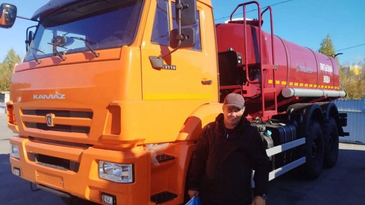 Купил автоцистерну АЦПТ-10НО Камаз 43118 насос, обогрев