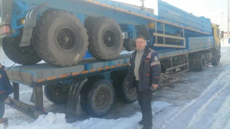 Полуприцеп бортовой  ППБ 30Б-31-12К + полуприцеп бортовой ППБ 35Б-31-12К в работе