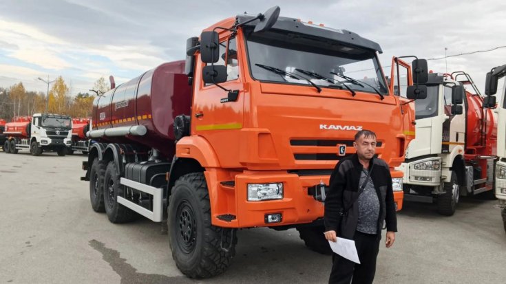 Купил автоцистерну АЦПТ-10НО Камаз 43118 насос, обогрев