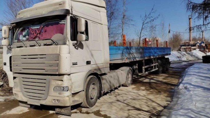 Полуприцеп бортовой ППБ 30Б-31-12К в работе