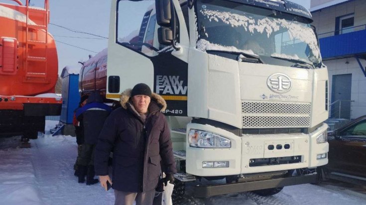 Купил автоцистерну АЦПТ-14-3Н FAW 3250 (6х6) КБ 3675, насос, нерж/ЛКП