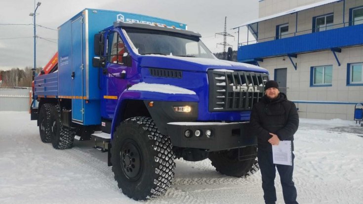 Купил передвижную мастерскую ГПА 6+2 откр. с КМУ ИМ-95 Урал NEXT 