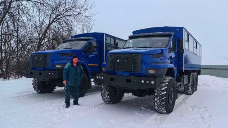 Автобус вахтовый Урал NEXT 3255-73Е5 (2 ед.) в работе