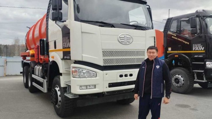 Купил автоцистерну  АКН-16 КО 510 FAW 3250 6Х6, КБ 3675 ДОПОГ