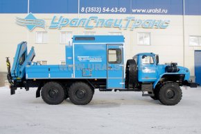 Фургон Урал АНРВ с краном манипулятором