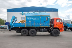 Фургон Камаз ПАРМ с краном манипулятором