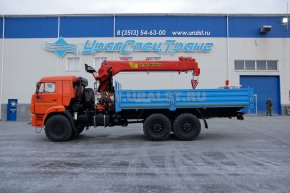 Бортовой с КМУ ИТ-180 (тросовый) УСТ 5453 Камаз 43118 сп. м.