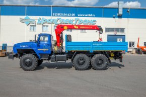 Бортовой автомобиль с КМУ ИТ-120 (тросовый) УСТ 5453 Урал 5557-72Е5