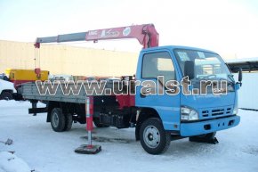Бортовой автомобиль ISUZU NQR 75R с КМУ UNIC-343