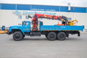 Бортовой с КМУ ИТ-200 (тросовый, люлька, бур) УСТ 5453 Урал 4320-60Е5