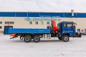 Бортовой автомобиль, УСТ 5453 с КМУ ИМ-320 SHACMAN (ШАКМАН) SX32586V385 (6х6) КБ 4575