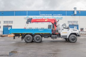 Автомобиль бортовой с КМУ ИТ-180 (тросовый) УСТ 5452У Урал NEXT 4320-72Е5