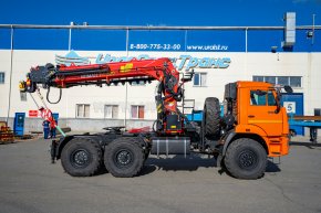 Седельный тягач с КМУ ИТ-200 (тросовый, люлька, бур) УСТ 5453 Камаз 43118
