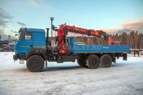 Бортовой с КМУ ИТ-200 (тросовый) Урал 4320-4972-82Е5