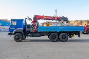 Автомобиль бортовой с КМУ ИТ-200 (тросовый, люлька, бур) УСТ 5453 Урал 4320-80, сп.м