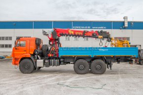 Автомобиль бортовой с КМУ ИТ-200 (тросовый, люлька, бур) УСТ 54531J Камаз 43118-50 сп.м.