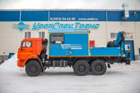 Фургон Камаз АРОК с краном манипулятором