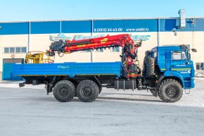 Бортовой с КМУ ИТ-200 (тросовый, люлька, бур) УСТ 5453 Камаз 43118 RR сп.м