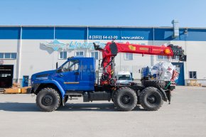 Седельный тягач с КМУ ИТ-200 (тросовый) УСТ 5453 Урал 44202-82Е5 сп.м.