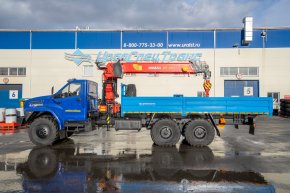 Автомобиль бортовой с КМУ ИТ-150 (тросовый) УСТ 5453 Урал NEXT 4320-72Е5